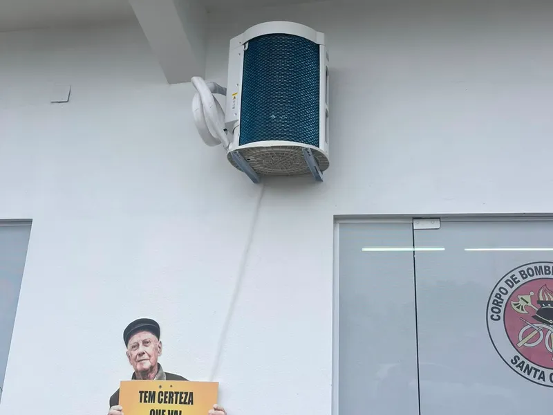 Condensadora instalada pela Art Frio na sede do Corpo de Bombeiros de Santa Catarina